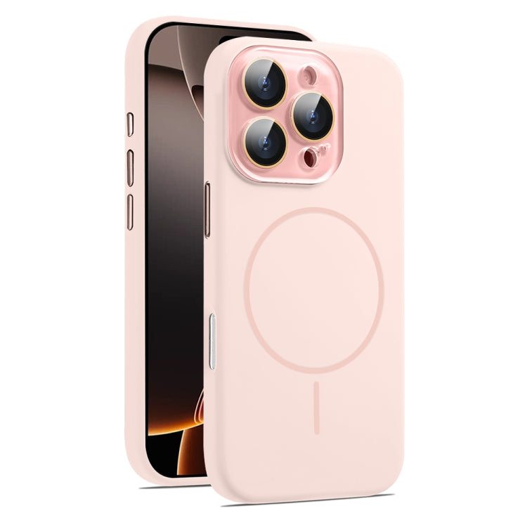 AG Fine Hole Liquid Silicone MagSafe Magnetic Phone Case, For iPhone 16 Pro Max, For iPhone 16 Pro