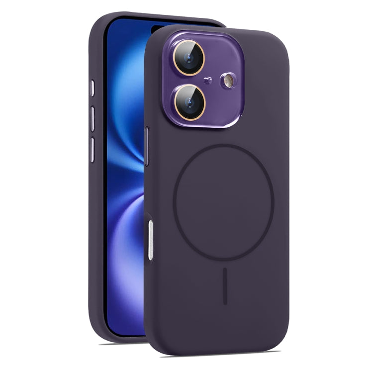 AG Fine Hole Liquid Silicone MagSafe Magnetic Phone Case, For iPhone 16 Plus, For iPhone 16