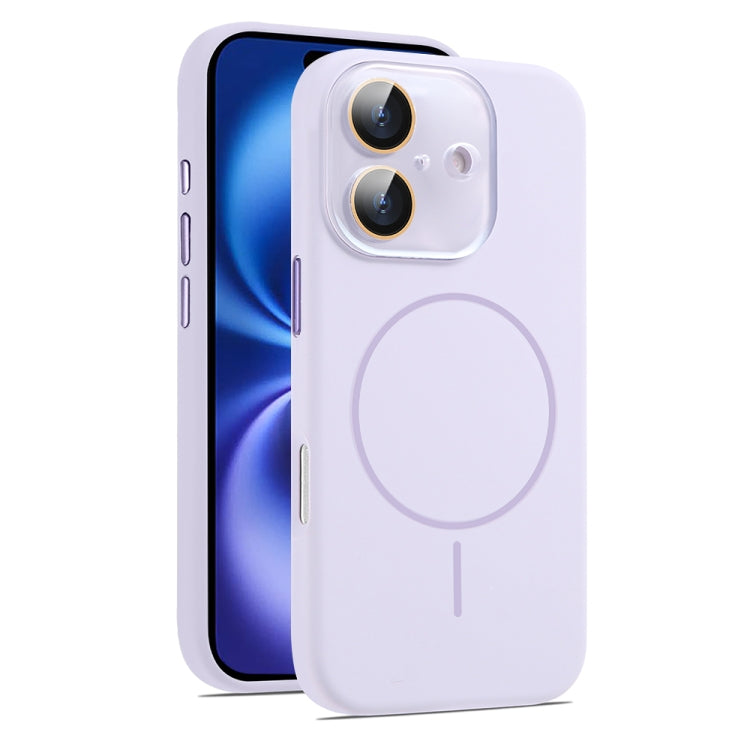 AG Fine Hole Liquid Silicone MagSafe Magnetic Phone Case, For iPhone 16 Plus, For iPhone 16