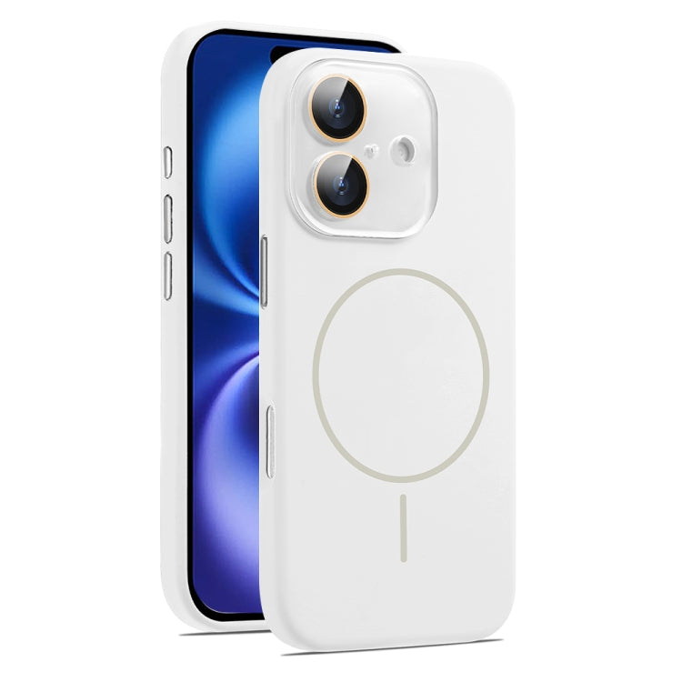 AG Fine Hole Liquid Silicone MagSafe Magnetic Phone Case, For iPhone 16 Plus, For iPhone 16