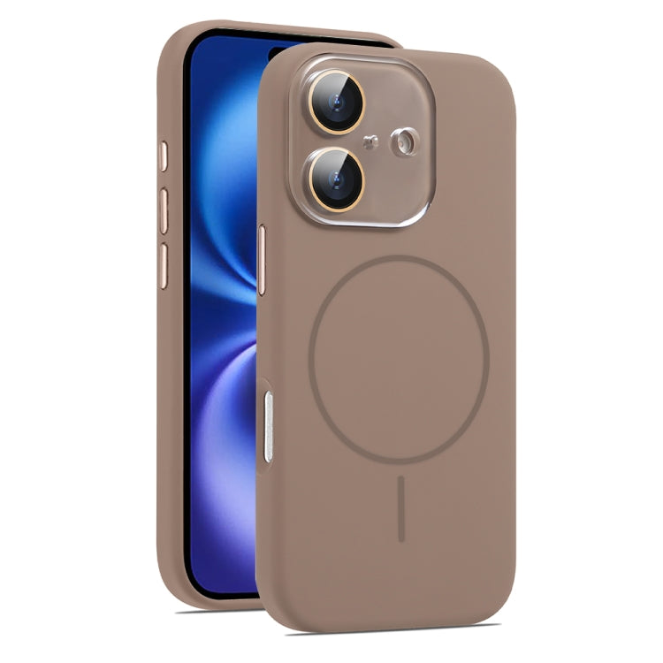 AG Fine Hole Liquid Silicone MagSafe Magnetic Phone Case, For iPhone 16 Plus, For iPhone 16