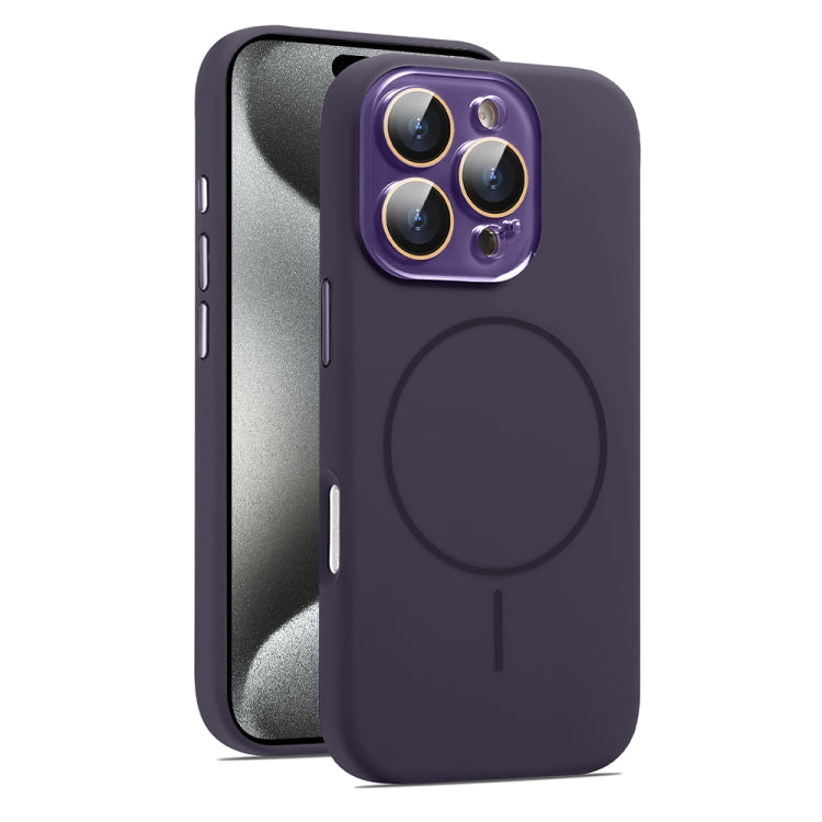 AG Fine Hole Liquid Silicone MagSafe Magnetic Phone Case, For iPhone 15 Pro Max, For iPhone 15 Pro