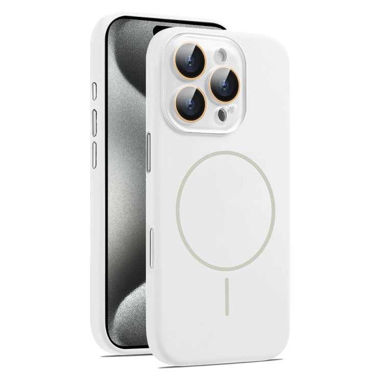 AG Fine Hole Liquid Silicone MagSafe Magnetic Phone Case, For iPhone 15 Pro Max, For iPhone 15 Pro