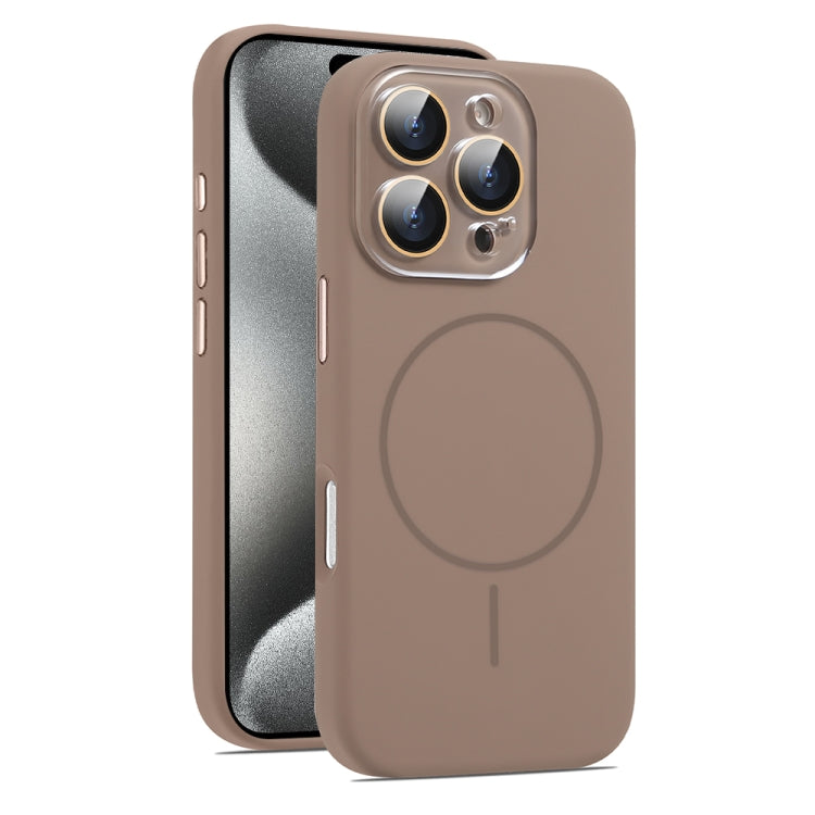 AG Fine Hole Liquid Silicone MagSafe Magnetic Phone Case, For iPhone 15 Pro Max, For iPhone 15 Pro