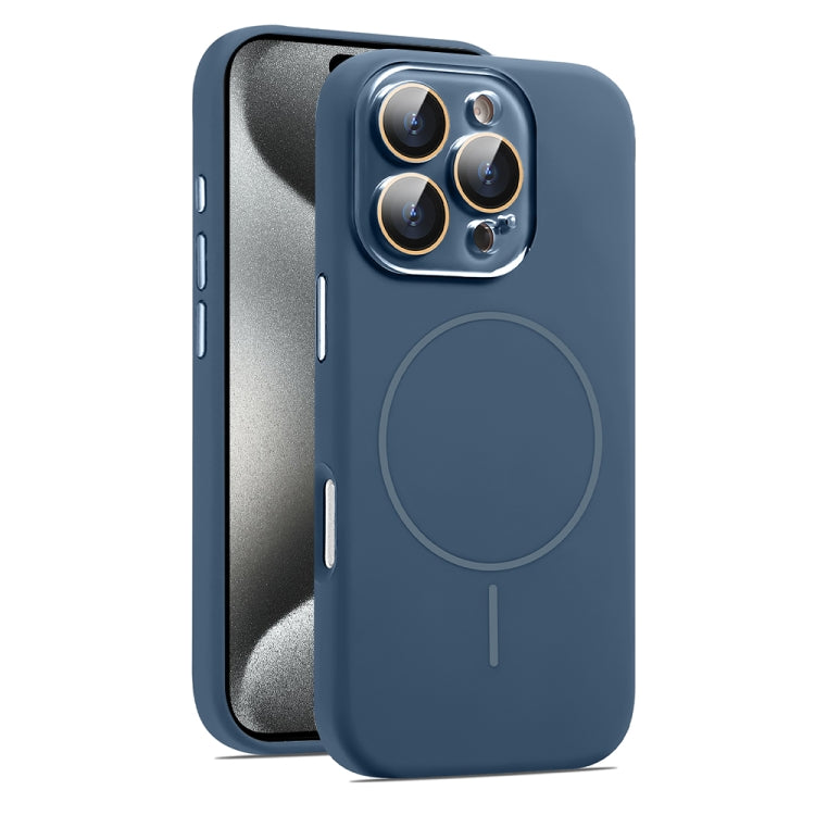 AG Fine Hole Liquid Silicone MagSafe Magnetic Phone Case, For iPhone 15 Pro Max, For iPhone 15 Pro