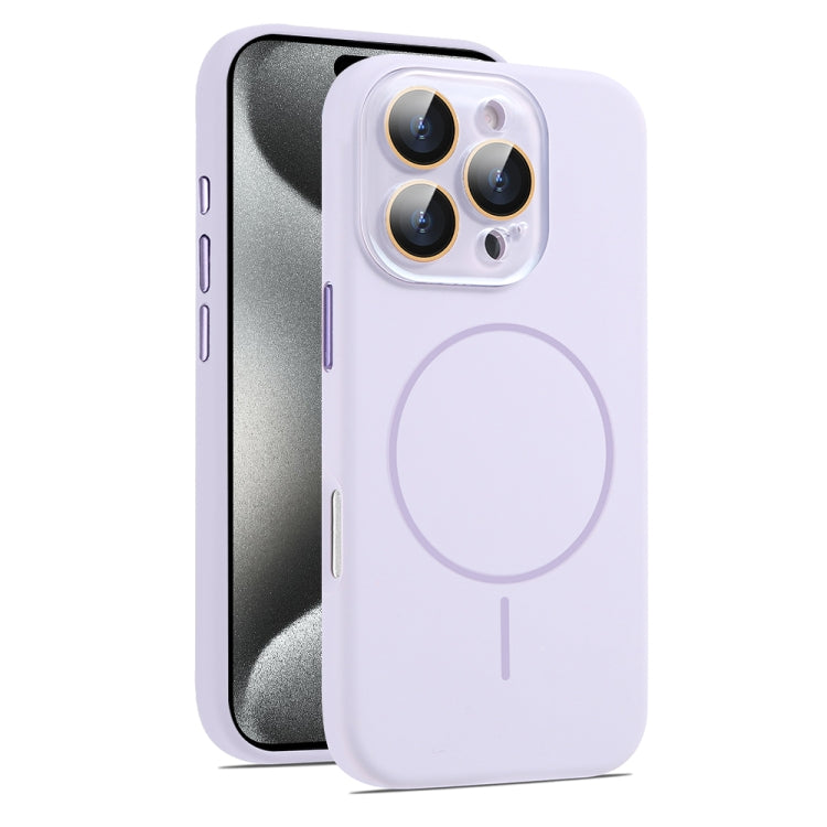 AG Fine Hole Liquid Silicone MagSafe Magnetic Phone Case, For iPhone 15 Pro Max, For iPhone 15 Pro
