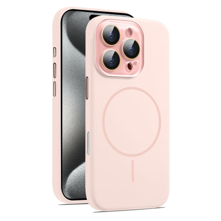 AG Fine Hole Liquid Silicone MagSafe Magnetic Phone Case, For iPhone 15 Pro Max, For iPhone 15 Pro