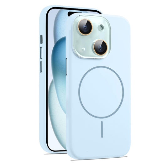 AG Fine Hole Liquid Silicone MagSafe Magnetic Phone Case, For iPhone 15, For iPhone 14