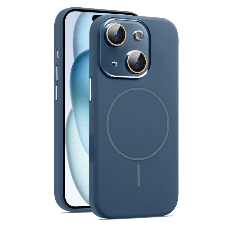 AG Fine Hole Liquid Silicone MagSafe Magnetic Phone Case, For iPhone 15, For iPhone 14