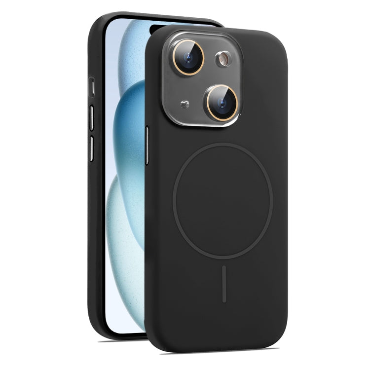 AG Fine Hole Liquid Silicone MagSafe Magnetic Phone Case, For iPhone 15, For iPhone 14