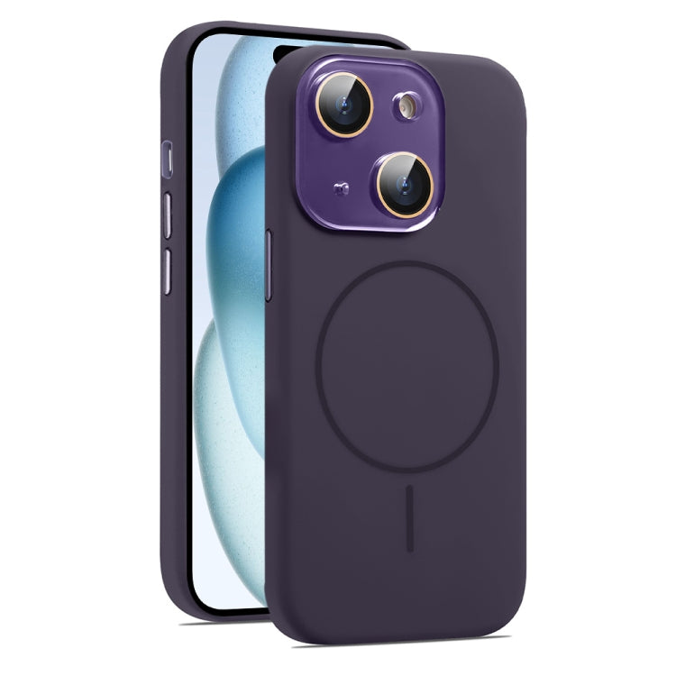 AG Fine Hole Liquid Silicone MagSafe Magnetic Phone Case, For iPhone 15, For iPhone 14