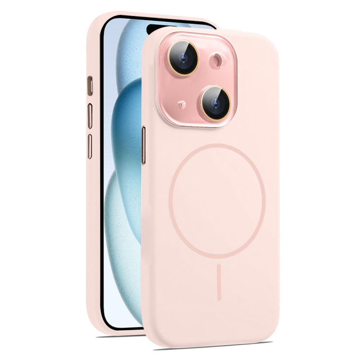 AG Fine Hole Liquid Silicone MagSafe Magnetic Phone Case, For iPhone 15, For iPhone 14