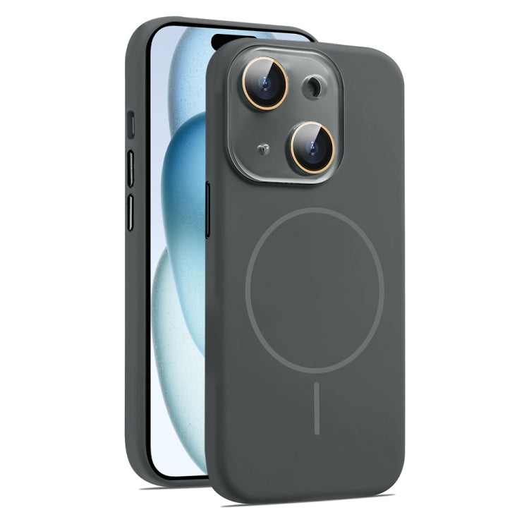 AG Fine Hole Liquid Silicone MagSafe Magnetic Phone Case, For iPhone 15, For iPhone 14