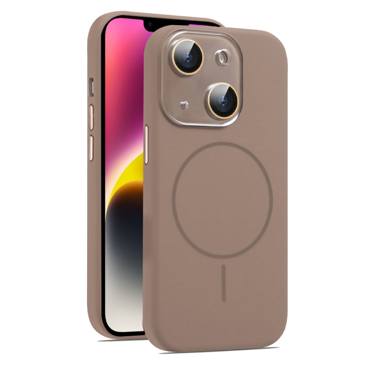 AG Fine Hole Liquid Silicone MagSafe Magnetic Phone Case, For iPhone 15, For iPhone 14