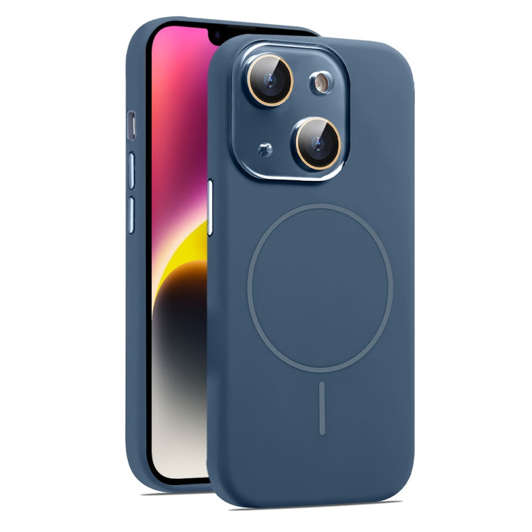 AG Fine Hole Liquid Silicone MagSafe Magnetic Phone Case, For iPhone 15, For iPhone 14