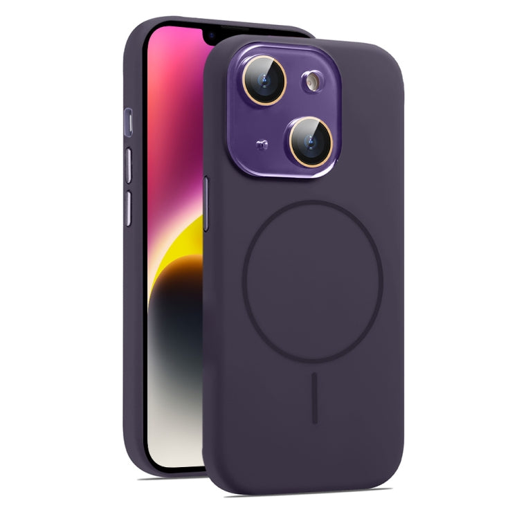 AG Fine Hole Liquid Silicone MagSafe Magnetic Phone Case, For iPhone 15, For iPhone 14