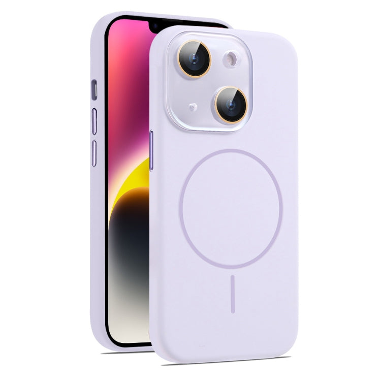 AG Fine Hole Liquid Silicone MagSafe Magnetic Phone Case, For iPhone 15, For iPhone 14