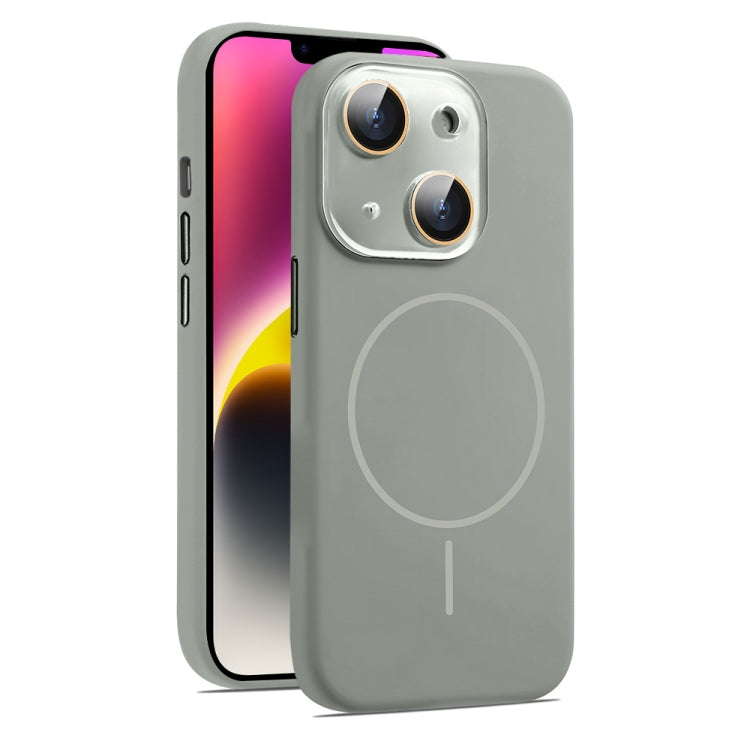 AG Fine Hole Liquid Silicone MagSafe Magnetic Phone Case, For iPhone 15, For iPhone 14