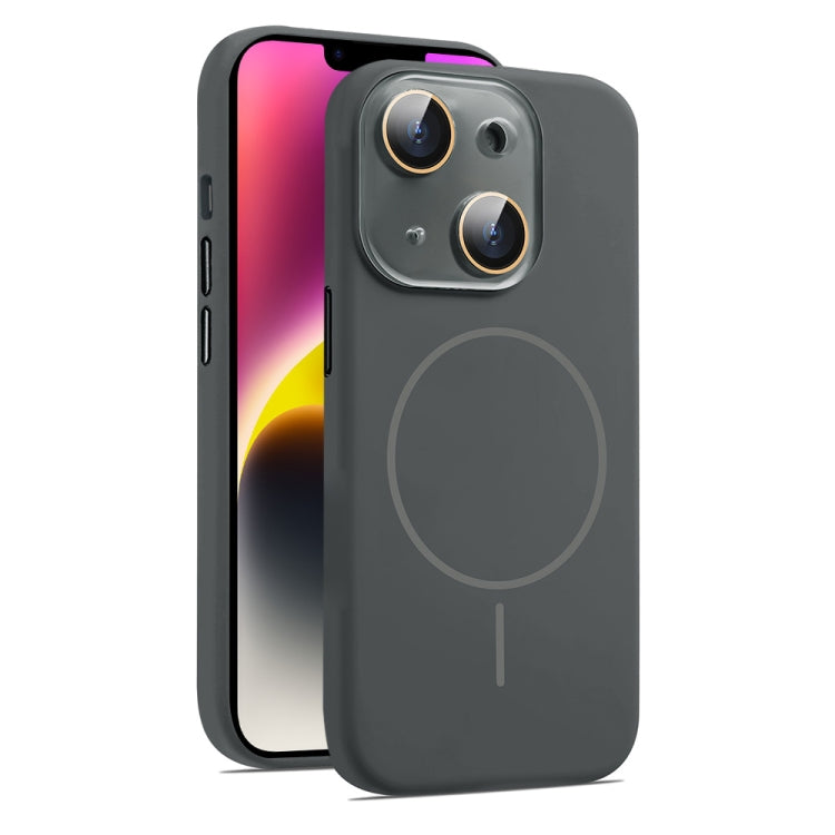 AG Fine Hole Liquid Silicone MagSafe Magnetic Phone Case, For iPhone 15, For iPhone 14