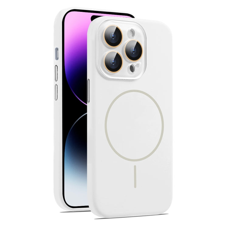 AG Fine Hole Liquid Silicone MagSafe Magnetic Phone Case, For iPhone 14 Pro, For iPhone 14 Pro Max