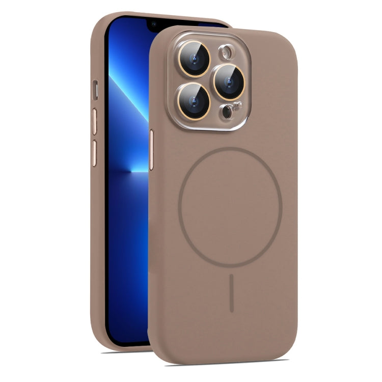 AG Fine Hole Liquid Silicone MagSafe Magnetic Phone Case, For iPhone 13 Pro Max, For iPhone 13 Pro