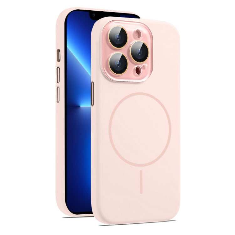 AG Fine Hole Liquid Silicone MagSafe Magnetic Phone Case, For iPhone 13 Pro Max, For iPhone 13 Pro