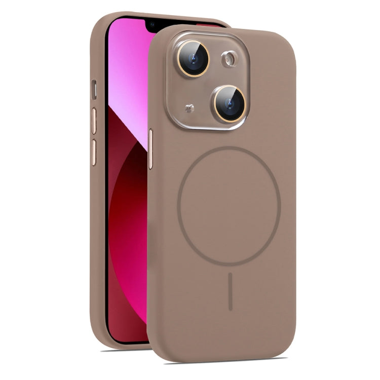 AG Fine Hole Liquid Silicone MagSafe Magnetic Phone Case, For iPhone 13, For iPhone 12