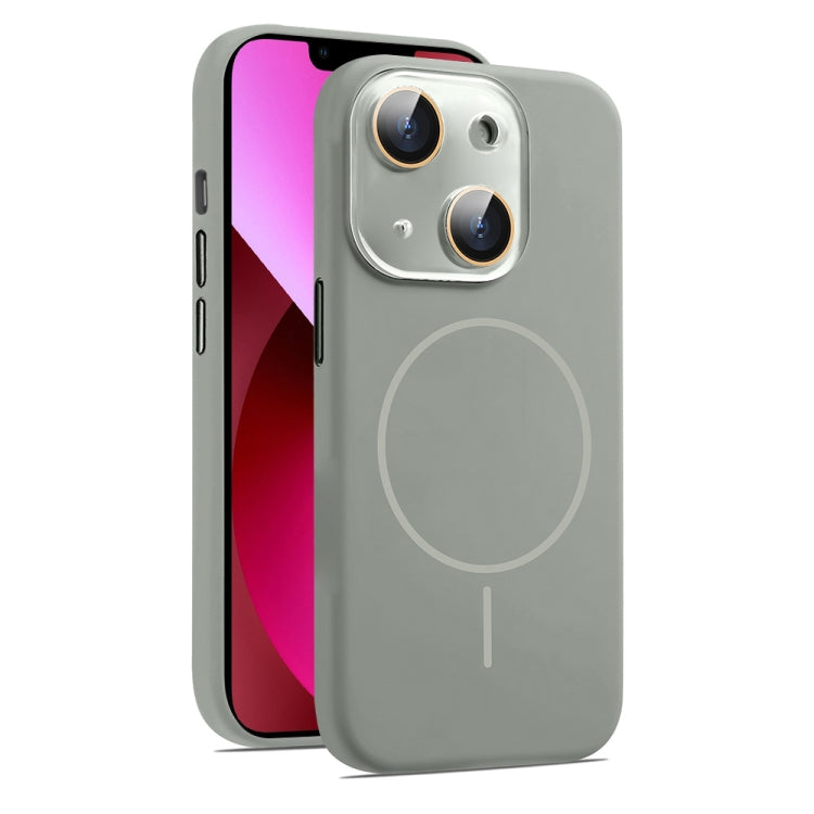 AG Fine Hole Liquid Silicone MagSafe Magnetic Phone Case, For iPhone 13, For iPhone 12
