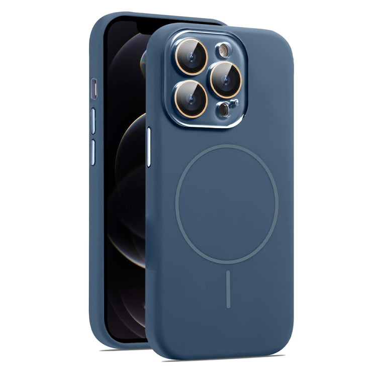 AG Fine Hole Liquid Silicone MagSafe Magnetic Phone Case, For iPhone 12 Pro Max, For iPhone 12 Pro