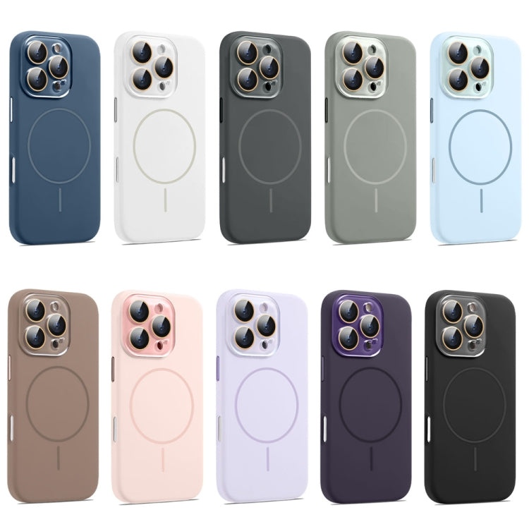 AG Fine Hole Liquid Silicone MagSafe Magnetic Phone Case, For iPhone 15 Pro Max, For iPhone 15 Pro