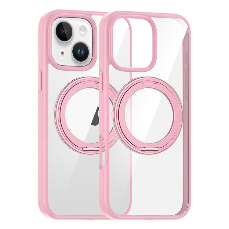 High Transparency 360 Degree Rotating Holder MagSafe Phone Case, For iPhone 15 Pro Max, For iPhone 15 Pro, For iPhone 15, For iPhone 14
