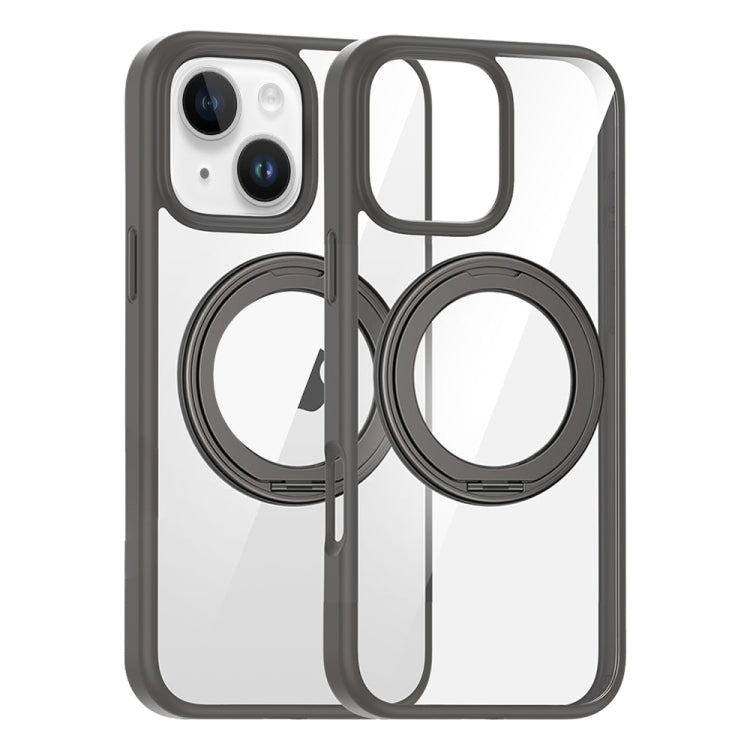 High Transparency 360 Degree Rotating Holder MagSafe Phone Case, For iPhone 15 Pro Max, For iPhone 15 Pro, For iPhone 15, For iPhone 14