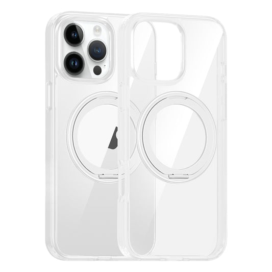High Transparency 360 Degree Rotating Holder MagSafe Phone Case, For iPhone 14 Pro, For iPhone 14 Pro Max, For iPhone 13 Pro Max, For iPhone 13 Pro
