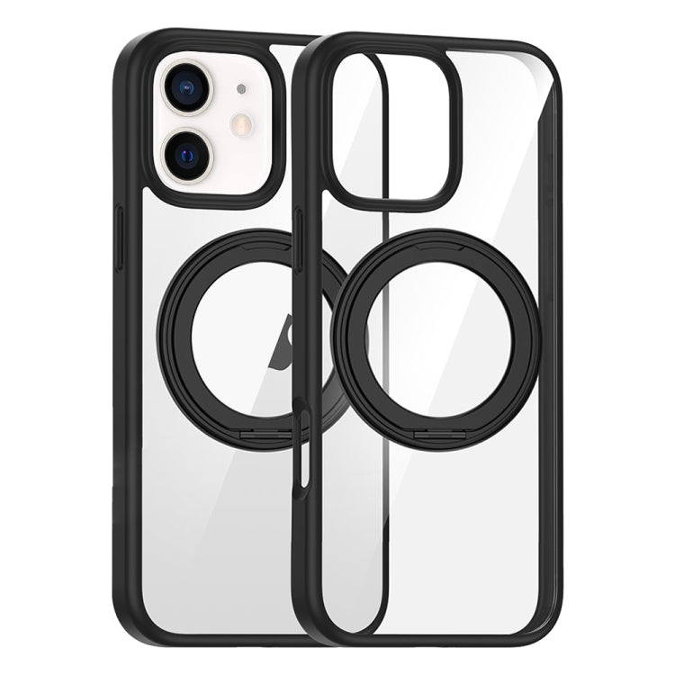 High Transparency 360 Degree Rotating Holder MagSafe Phone Case, For iPhone 13, For iPhone 12, For iPhone 12 Pro Max, For iPhone 12 Pro