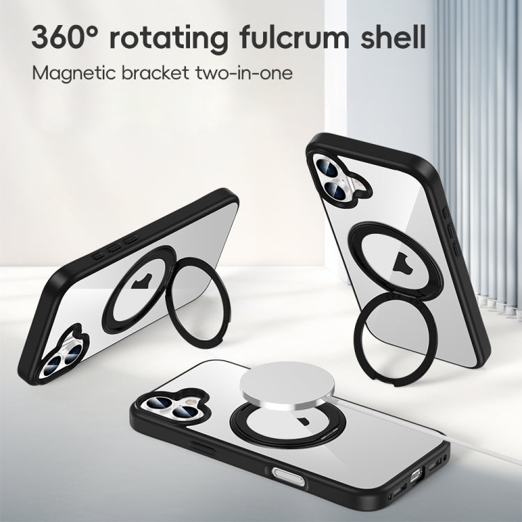 High Transparency 360 Degree Rotating Holder MagSafe Phone Case, For iPhone 13, For iPhone 12, For iPhone 12 Pro Max, For iPhone 12 Pro