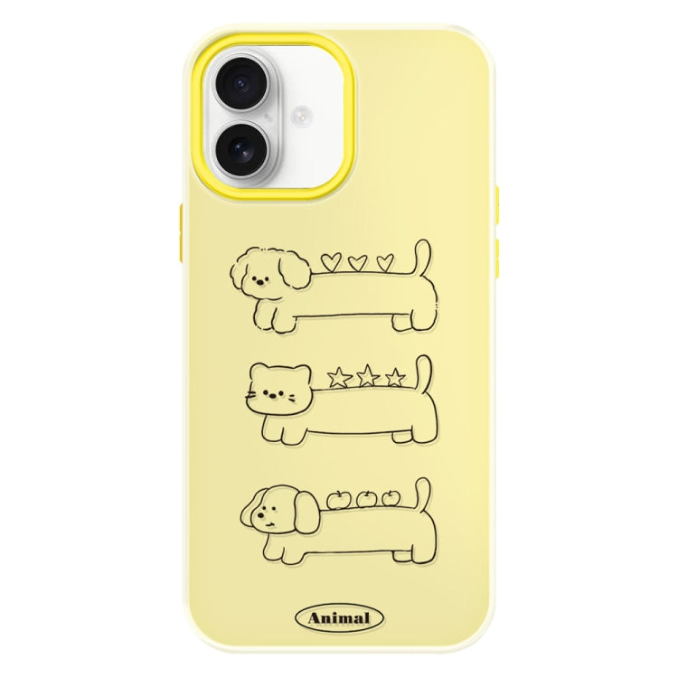 Skin Feeling Jelly TPU Hybrid PC Phone Case, For iPhone 16 Plus
