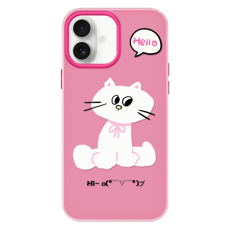 Skin Feeling Jelly TPU Hybrid PC Phone Case, For iPhone 16 Plus