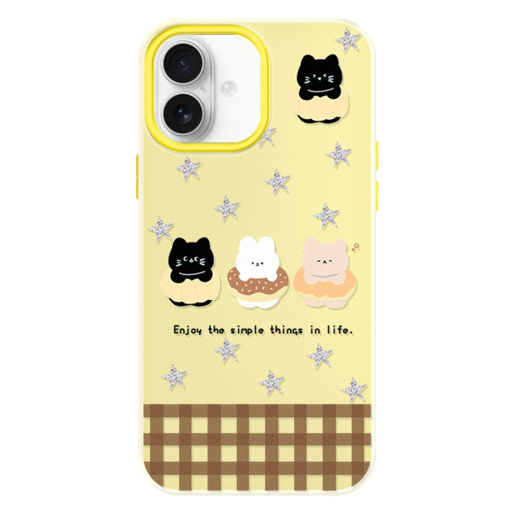 Skin Feeling Jelly TPU Hybrid PC Phone Case, For iPhone 16 Plus