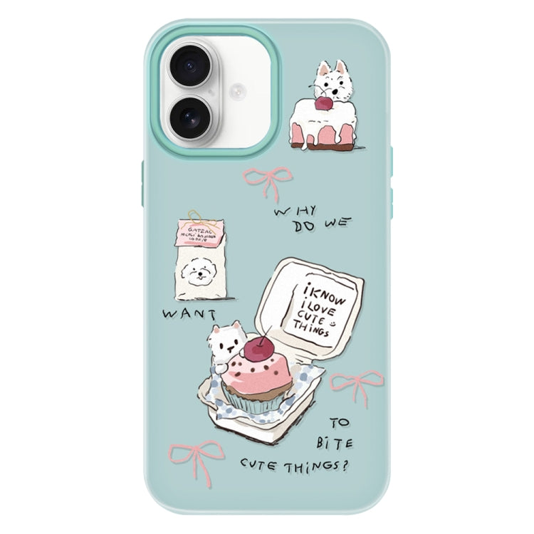Skin Feeling Jelly TPU Hybrid PC Phone Case, For iPhone 16 Plus