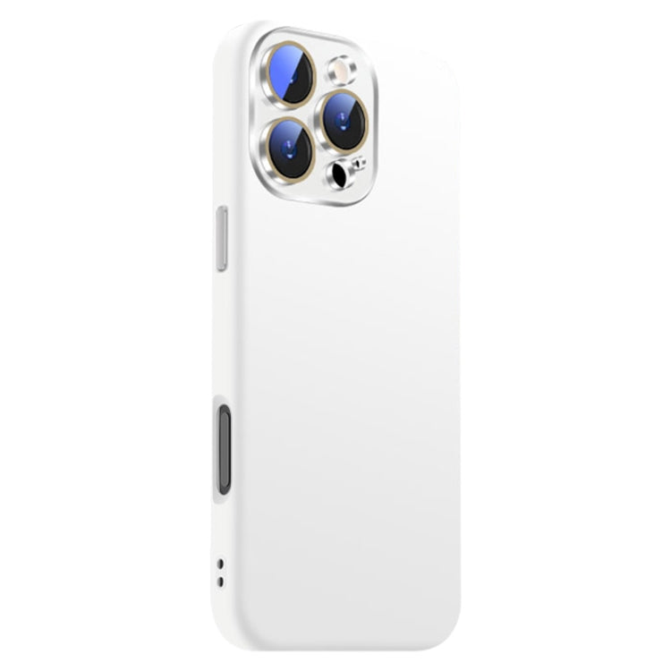 Nano Lens Cover Liquid Silicone Phone Case, For iPhone 16 Pro Max, For iPhone 16 Pro