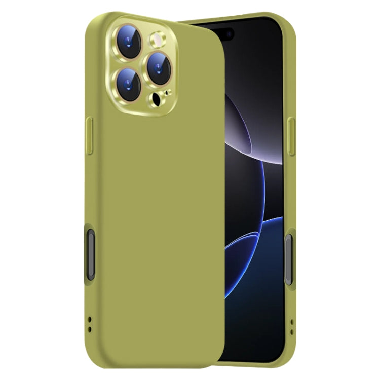 Nano Lens Cover Liquid Silicone Phone Case, For iPhone 16 Pro Max, For iPhone 16 Pro