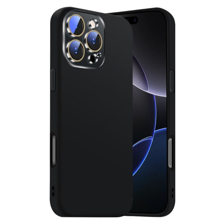 Nano Lens Cover Liquid Silicone Phone Case, For iPhone 16 Pro Max, For iPhone 16 Pro