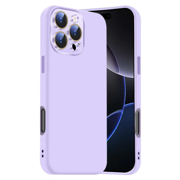 Nano Lens Cover Liquid Silicone Phone Case, For iPhone 16 Pro Max, For iPhone 16 Pro