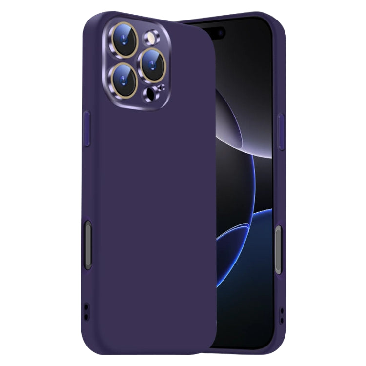 Nano Lens Cover Liquid Silicone Phone Case, For iPhone 16 Pro Max, For iPhone 16 Pro