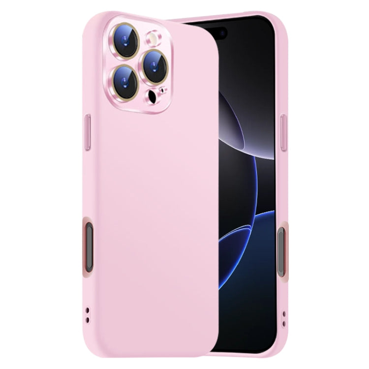 Nano Lens Cover Liquid Silicone Phone Case, For iPhone 16 Pro Max, For iPhone 16 Pro