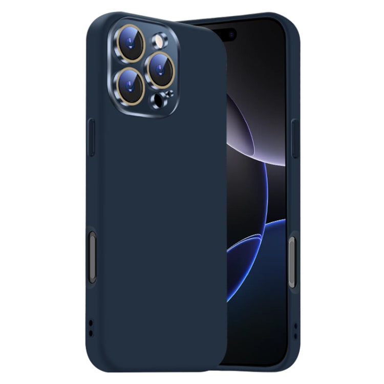 Nano Lens Cover Liquid Silicone Phone Case, For iPhone 16 Pro Max, For iPhone 16 Pro