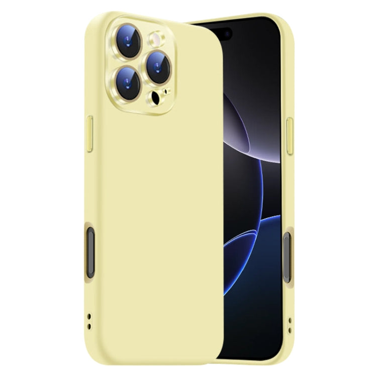 Nano Lens Cover Liquid Silicone Phone Case, For iPhone 16 Pro Max, For iPhone 16 Pro