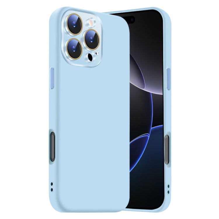Nano Lens Cover Liquid Silicone Phone Case, For iPhone 16 Pro Max, For iPhone 16 Pro