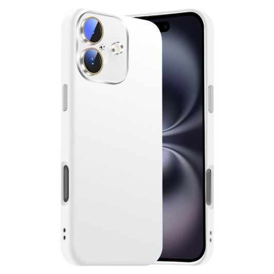 Nano Lens Cover Liquid Silicone Phone Case, For iPhone 16 Plus, For iPhone 16