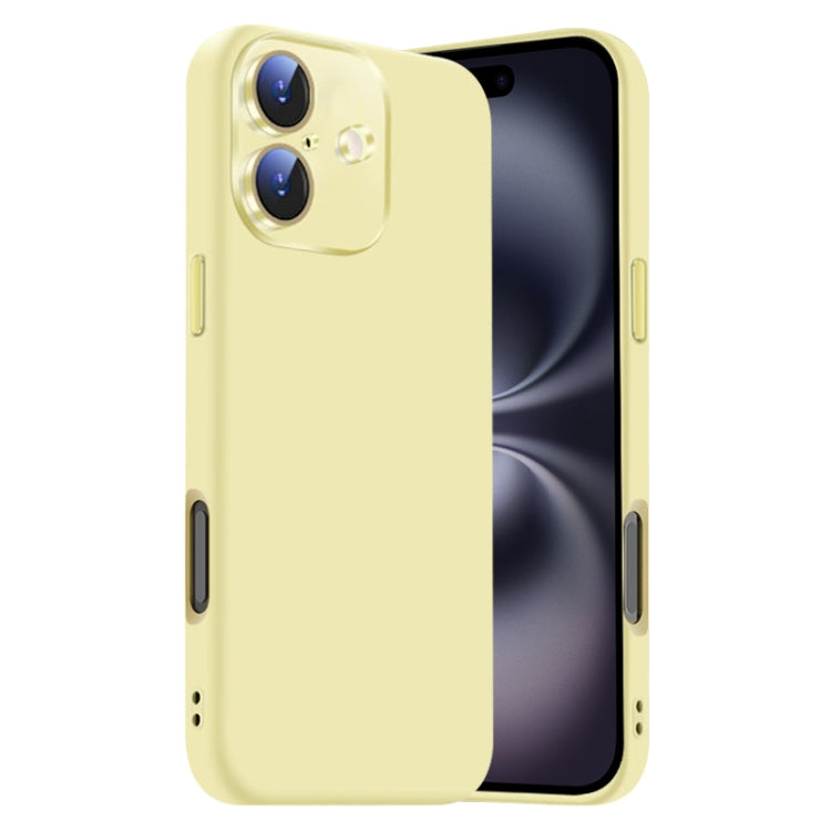 Nano Lens Cover Liquid Silicone Phone Case, For iPhone 16 Plus, For iPhone 16